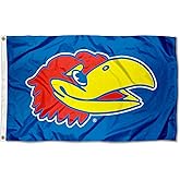 Kansas KU Jayhawks University Large College Flag