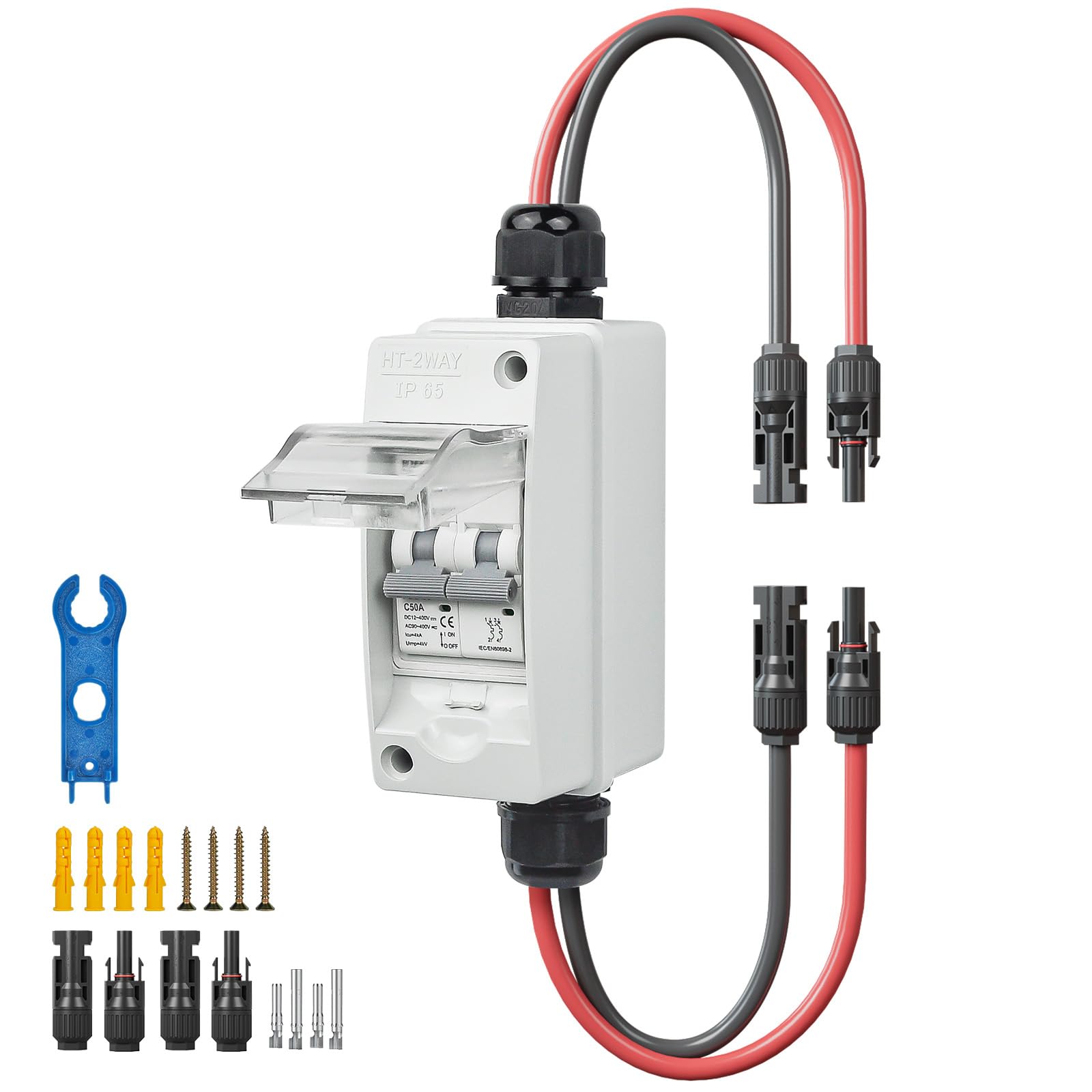 Pjerjzn 50A Solar Panel Disconnect Switch 400V