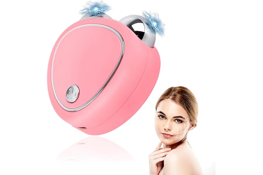 Face Lift Massager USB Portable Heart Shape Microcurrent Facial Massager Reduce Double Chin Handheld Face Lifting for Face Sculpting Device