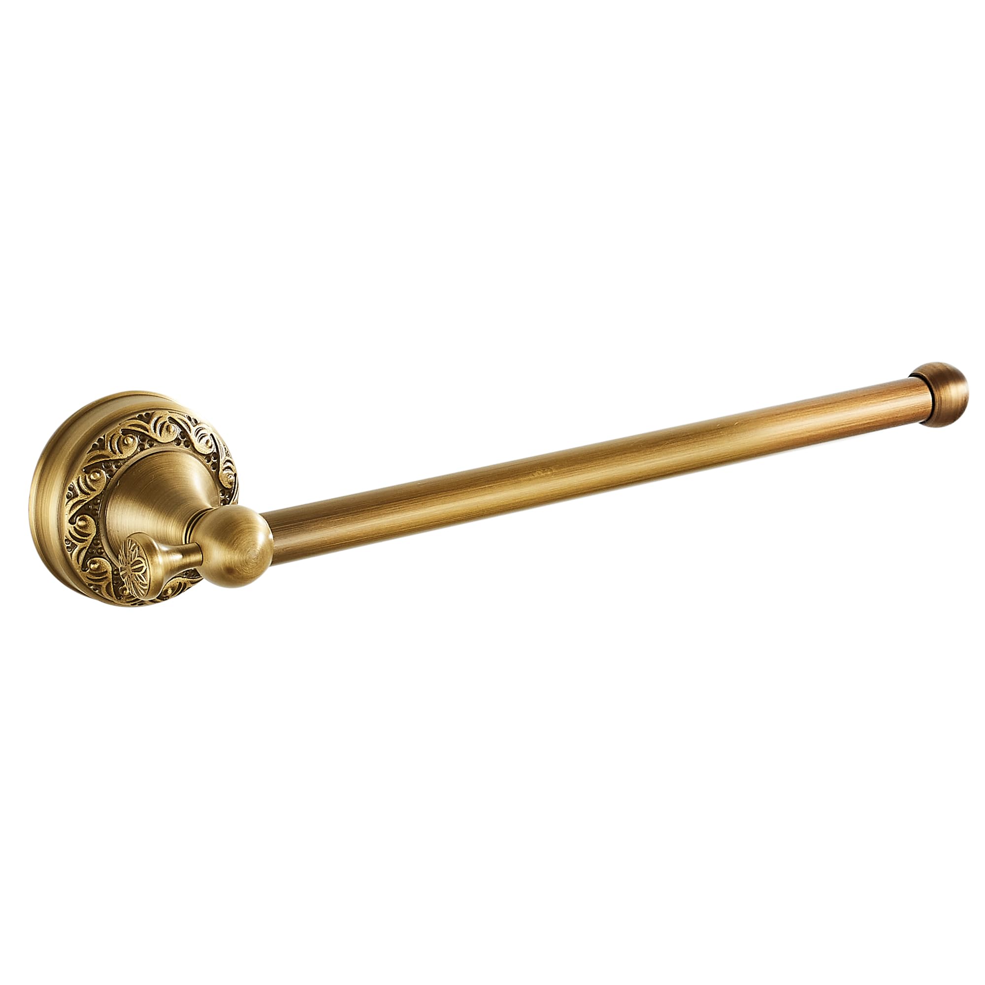 Photo 1 of Hand Towel Bar for Bathroom Antique Bronze Brass, Rustproof Wall Mounted Towel Rack Hanger Bathroom Hardware Accessories Towel Holder,Pattern Carving Design