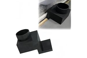 VIVID TOTES Garage Door Vent Flush Mount Adapter, 4 Inch Exhaust Port for Laser Engraver Workshop & Garage Safety Ventilation, Fume Extractor Hose Outlet