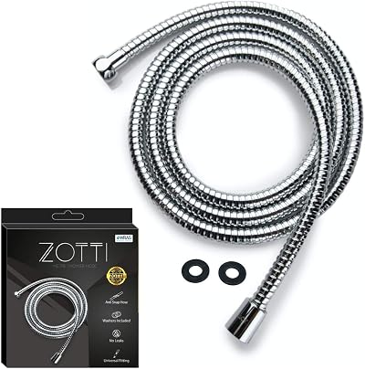 ZOTTI Shower Hose 2m Stainless Steel Replacement Universal 1/2" Fitting