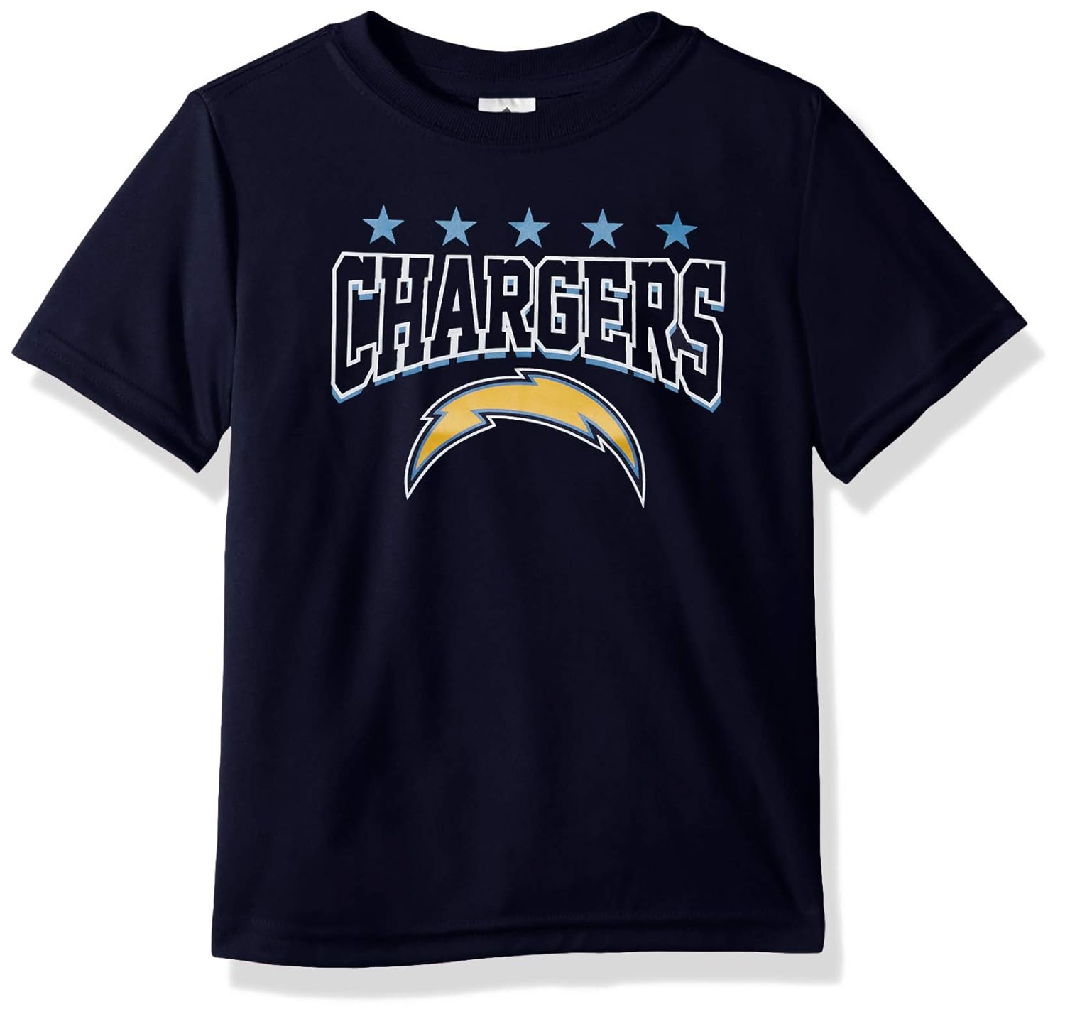 Nfl Los Angeles Chargers Male Short Sleeve Team Tee Blue 3t Shirts