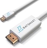Mini DisplayPort to HDMI Active Cable (6 FT), Mini DisplayPort Thunderbolt Compatible to HDTV Cable Adapter For Surface Pro by RatSmart
