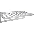 PVIFS TBWS2048PH Pot Rack Wall Shelf, 48" Length x 20" Width x 15-3/4" Height, 6 Pot Hooks