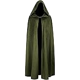 lckellong Halloween Medieval Costume Renaissance Cloak with Hood Medieval Cloak with Hood Long Adult Men And Women