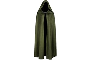 lckellong Halloween Medieval Costume Renaissance Cloak with Hood Medieval Cloak with Hood Long Adult Men And Women
