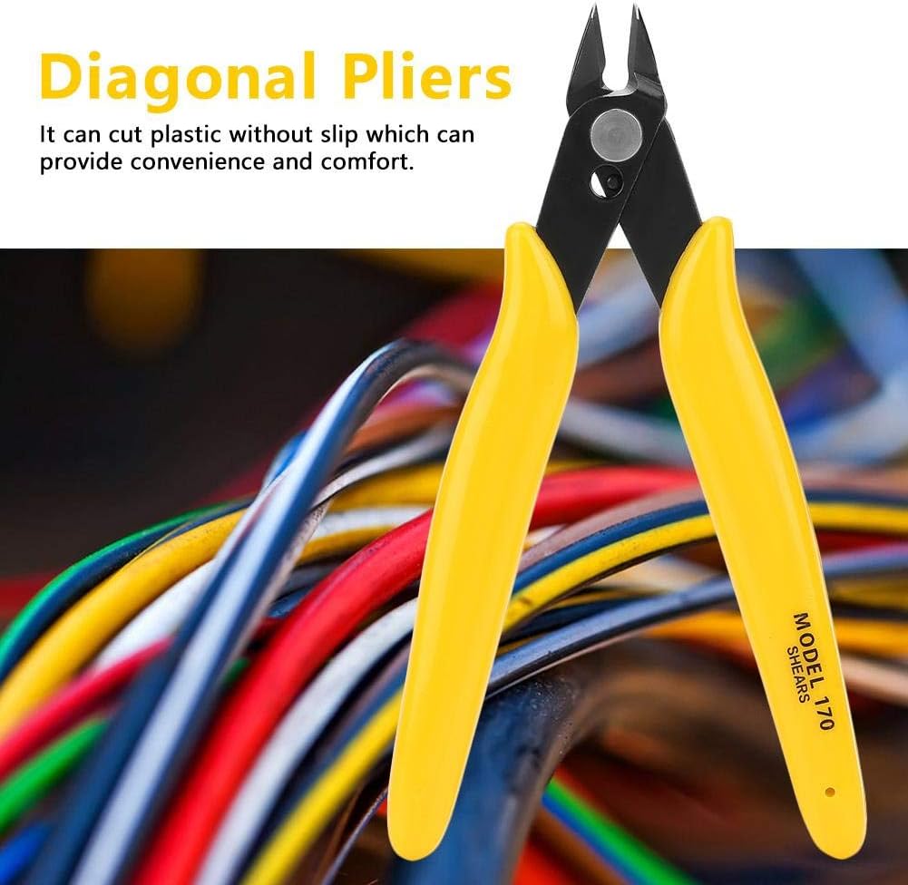 TU-170 5 Inch Electronic Wire Flush Cutter, High hardness Steel Micro Diagonal Cutting Pliers for Electrical Jewelry Processing - Image 5