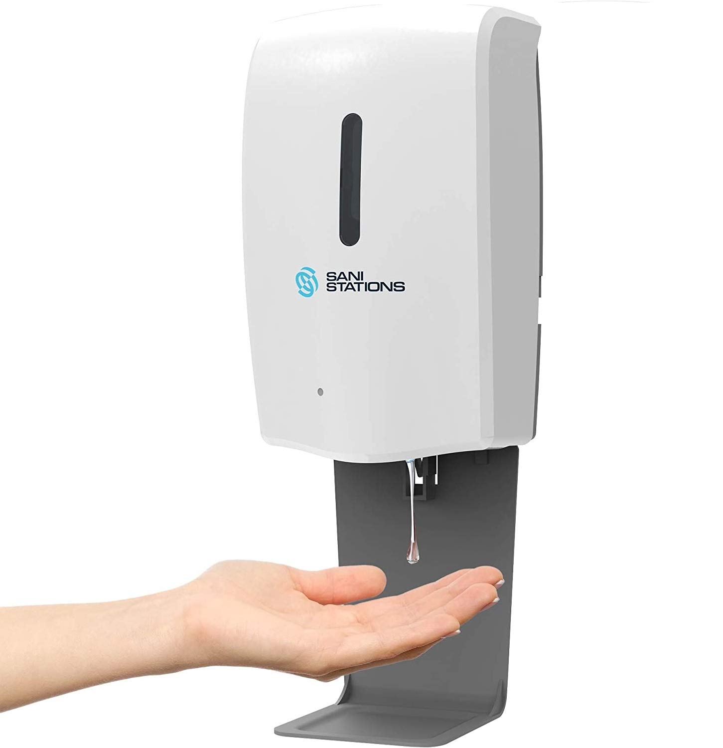 Sani Stations UK Professional 1000ml Wall-Mounted Touch Less Automatic Alcohol Hand Sanitizer Gel Dispenser Item Name (aka Title)