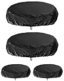 QWORK 55 Gallon Drum Cover, 4 Pack Durable Drum Cap