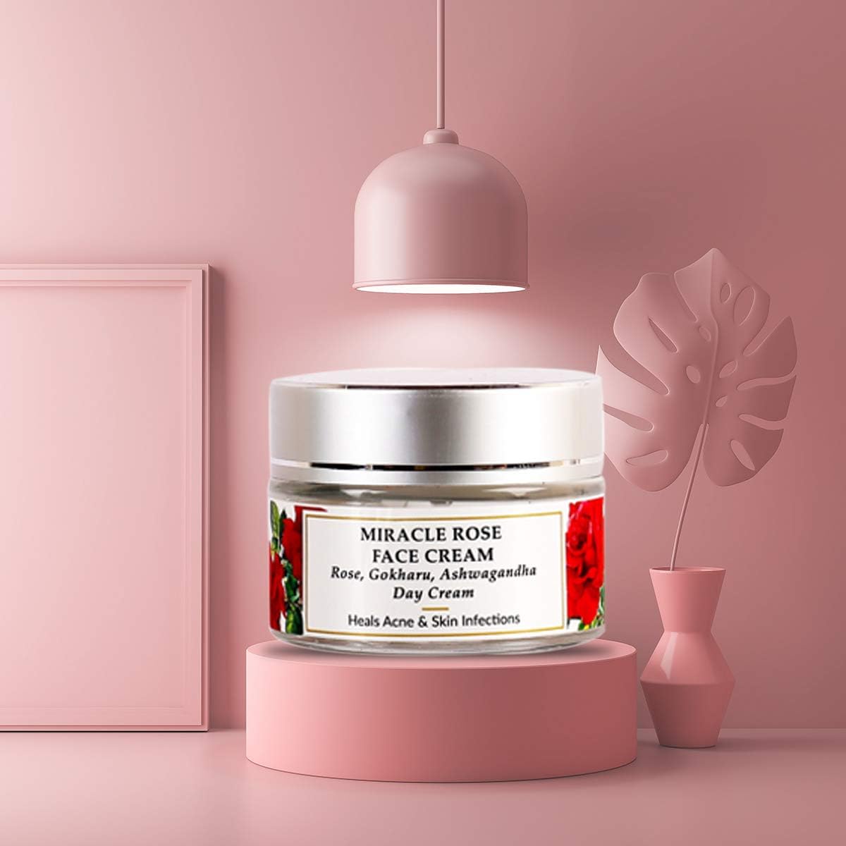 Mirah Belle Rose – Gokharu – Ashwagandha Dry Skin Face Cream - Organic and Natural - Dry, Damaged, Rough Skin -Best for Men and Women - Vegan, Cruelty Free, Paraben Free - 30 gms