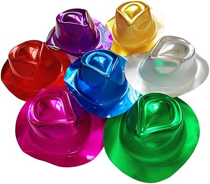 plastic fedora party hats