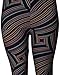 VIV Collection Regular Size Printed Brushed Leggings (Flowing Licorice)