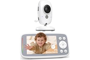 2026 Upgraded Boifun Baby Monitor No Wi-Fi, Baby Camera with 4" 720P IPS Screen, Night Vision, 3X Zoom, Two-Way Audio, Temper