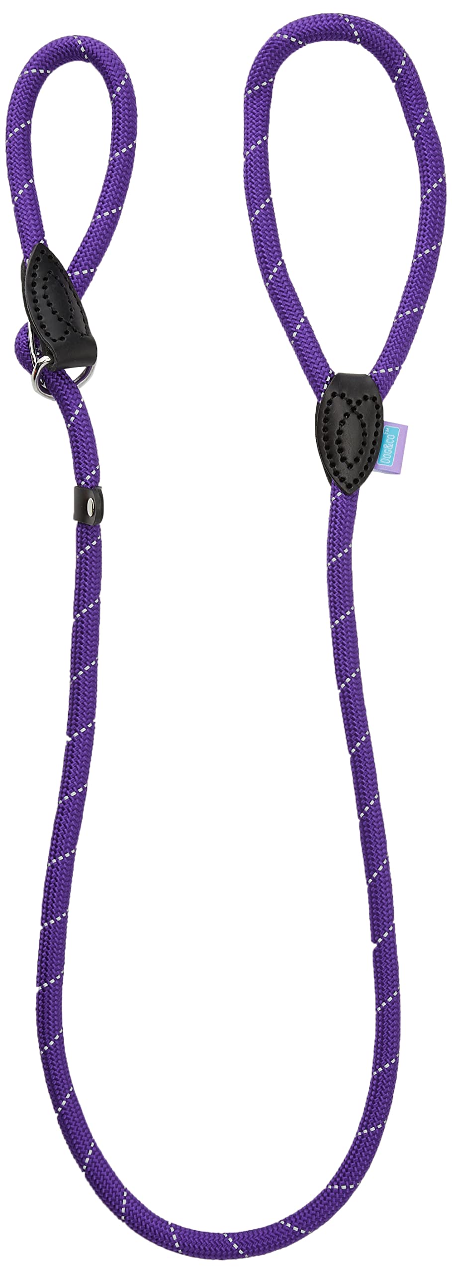 Other Dog & Co Mountain Rope Slip Lead Purple Reflective 150cm, clear