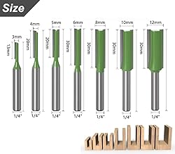Saipe 7pcs 1/4" Shank Tungsten Carbide
