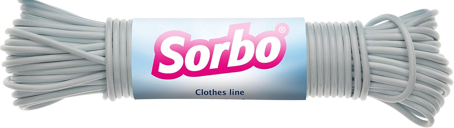 Sorbo Steel Core Clothes Line, 20 metre length washing line, heavy duty core with a flexible costing for non-Slip ease of use - Image 4