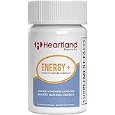 Energy+ Complex Caffeine L-theanine Capsules | Focus and Alertness Support | Natural Energy Boost | 60 Count