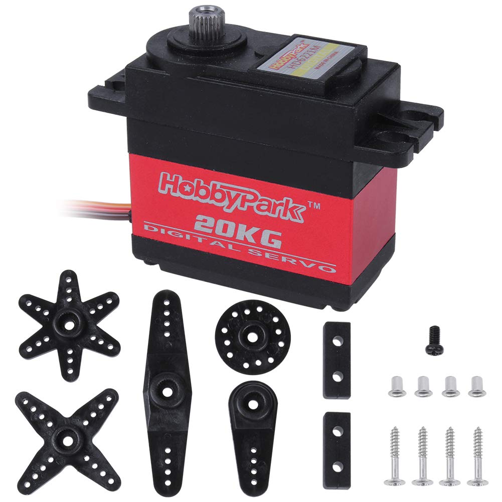Buy HobbyPark 20KG High Torque RC Servo Motor,Digital,Full Metal Gears
