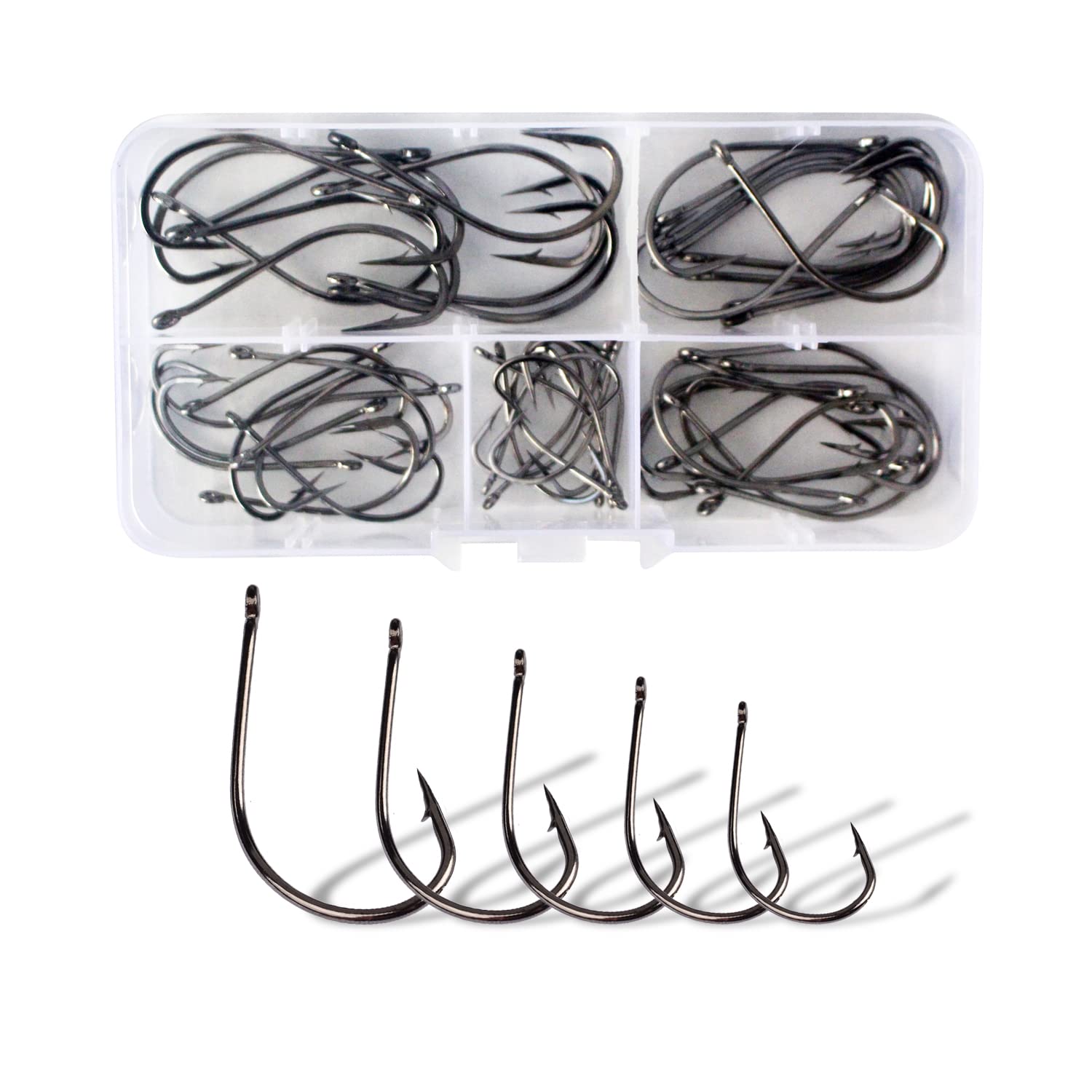 Dingbear 50PCS Cod Herring Fish Hook Fishing Hooks