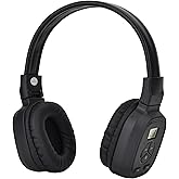 SWDSTP Portable Personal FM Radio Headphones with Good Reception, LED Display, Soft Ear Muffs, FM Headset Radio for Walking, Jogging, Meeting FM Receiver, Powered by 2 AAA Batteries(Not Included)
