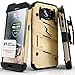 Samsung Galaxy S7 Edge Case, Zizo [Bolt Series] w/ [Galaxy S7 Edge Screen Protector] Kickstand [12 ft. Military Grade Drop Tested] Holster Clip - G935
