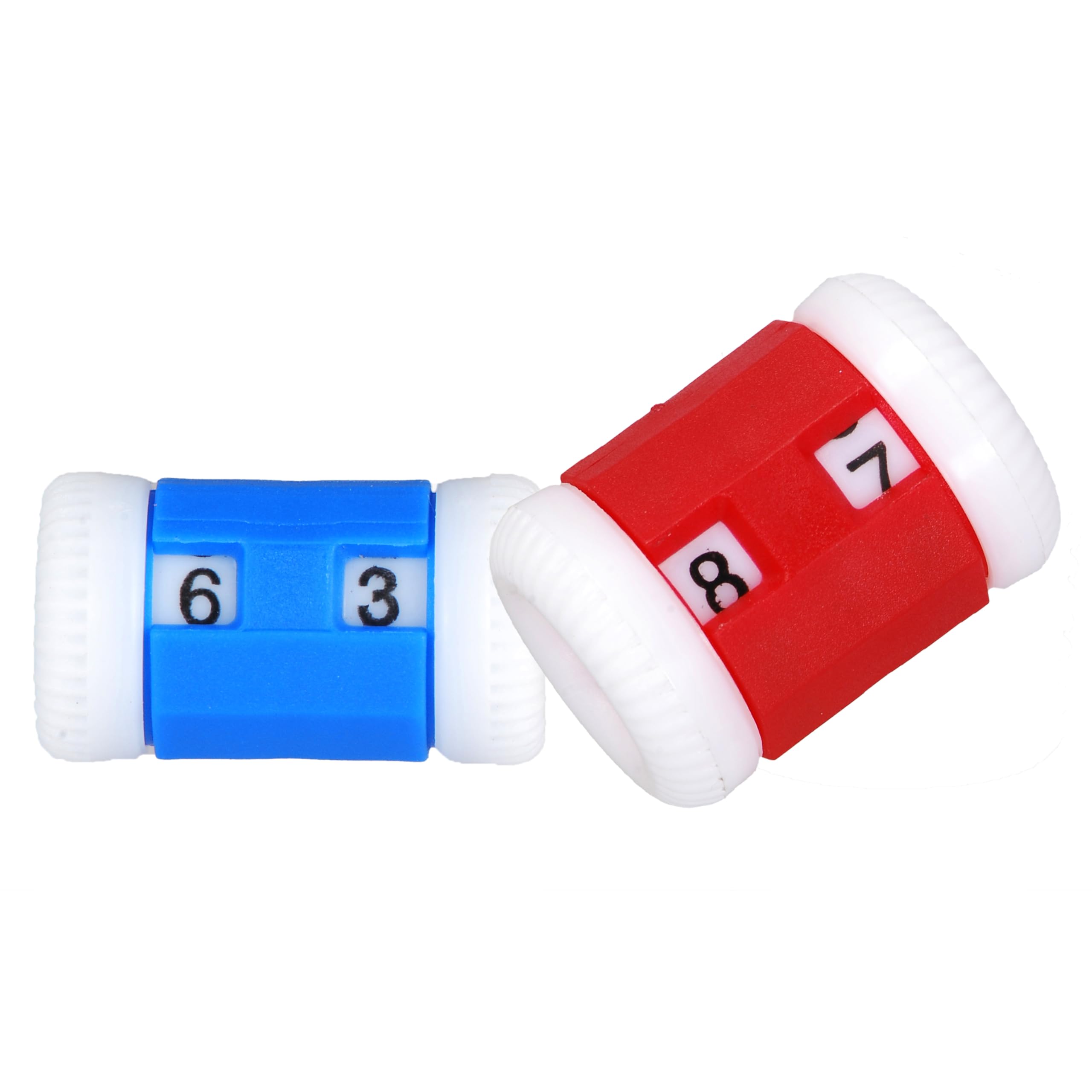 KnitPro KP10816 2 6.5 mm Combi Pack Sizes Row Counters, Blue & Red