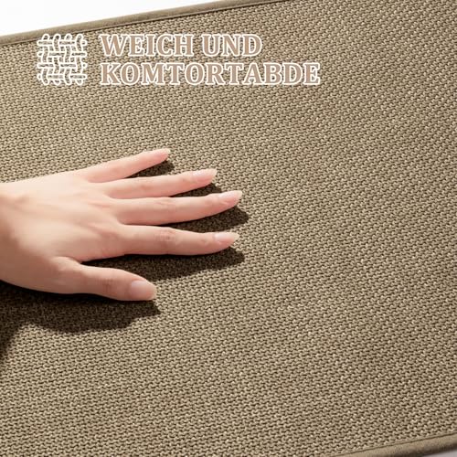 chakme Bath Mat 60 x 90 cm – Non-Slip Bath Mat with Rubber Backing – Non-Slip Washable Bath Mat – Shower Mat – Bath Mat – Bath Mat – Brown