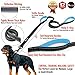 Primal Pet Gear Dog Leash 6ft Long,Traffic Padded Two Handle,Heavy Duty,Reflective Double Handles Lead for Control Safety Training,Leashes for Large Dogs or Medium Dogs,Dual Handles Leads(Black)
