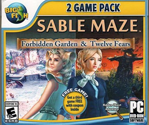Sable Maze 2 Game Pack - Forbidden Garden and Twelve Fears PC DVD-Rom - OS: Windows XP / Windows Vista / Windows 7 / Windows 8