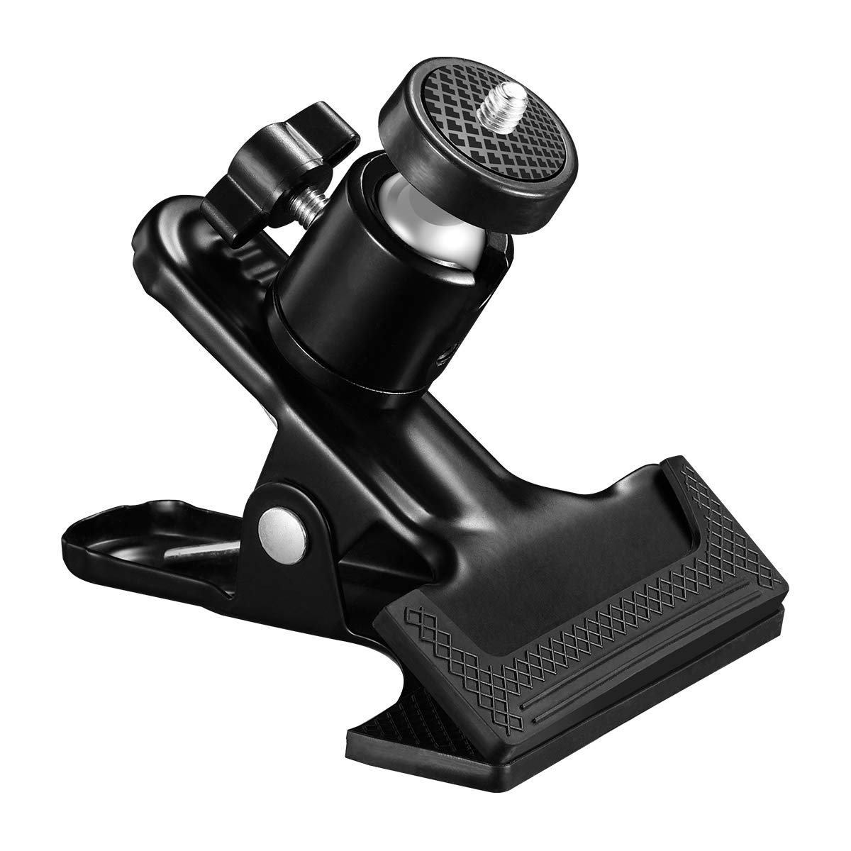 SUPON Multi-Function Tripod Clip Clamp Flash Holder Mount with 360 Swivel Photography Ball-Head for SLR, DSLR, Video Cameras, Studio Backdrop