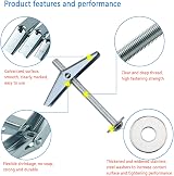 Lemiyoo Plasterboard Fixings 40 Sets 120pcs Drywall Screws and Wing Toggle view 6