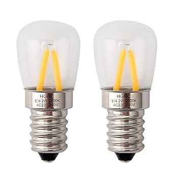 Bombilla nevera E14, edison bombilla LED 2W (Equivalente a 25W ...