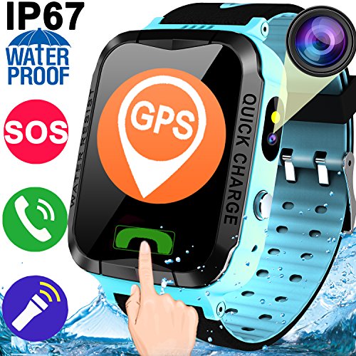 Kids smart watch phone for boys girls gps fitness tracker pedomet…