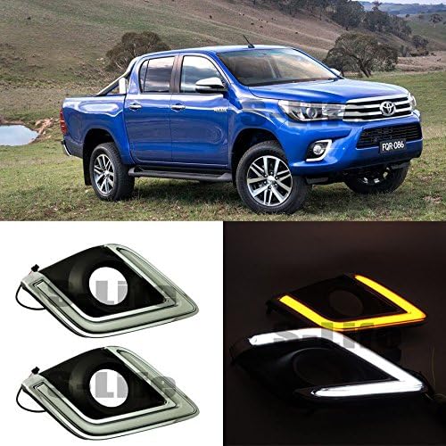 TOYOTA Hilux Revo Vigo LED Daytime Running Lights DRL Yellow Turn Signal Guide