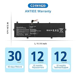 ANTIEE 50Wh C31N1620 Laptop Battery for Asus