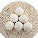 Wool Dryer Balls 6-pack XL 100% Pure Organic Premium Reusable Natural Fabric Softener,Reduce Wrinkles & Static Cling, Save Drying Time and Chemical Free