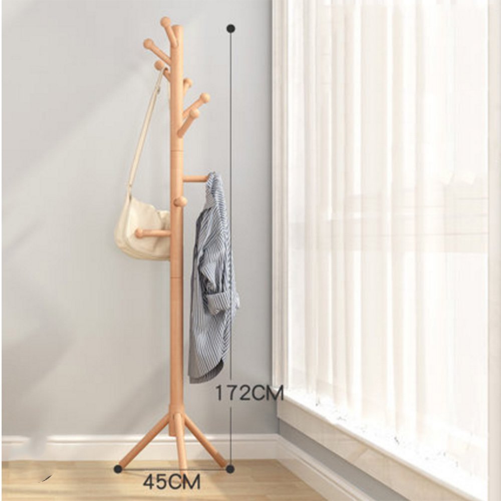 Aufhänger XIAOYAN Kleiderständer Landung Massivholz Einfache Mode