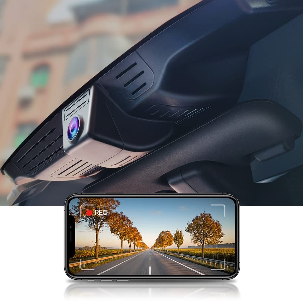 Fitcamx Dashcam 4K Compatible with Land Rover Defender 110 90 2020-2026 X S V8 Standard X-Dynamic, OEM 2160P UHD Video, Built-in WiFi & APP, Loop Recording, G-Sensor, Plug & Play, 64GB Card