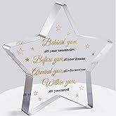 Inspirational Gifts for Her Him Appreciation Gift Paperweight Keepsake Encouragement Birthday Acrylic Positive Desk Sign for Daughter Girls Women Men Teacher Coworker Friend(Star)
