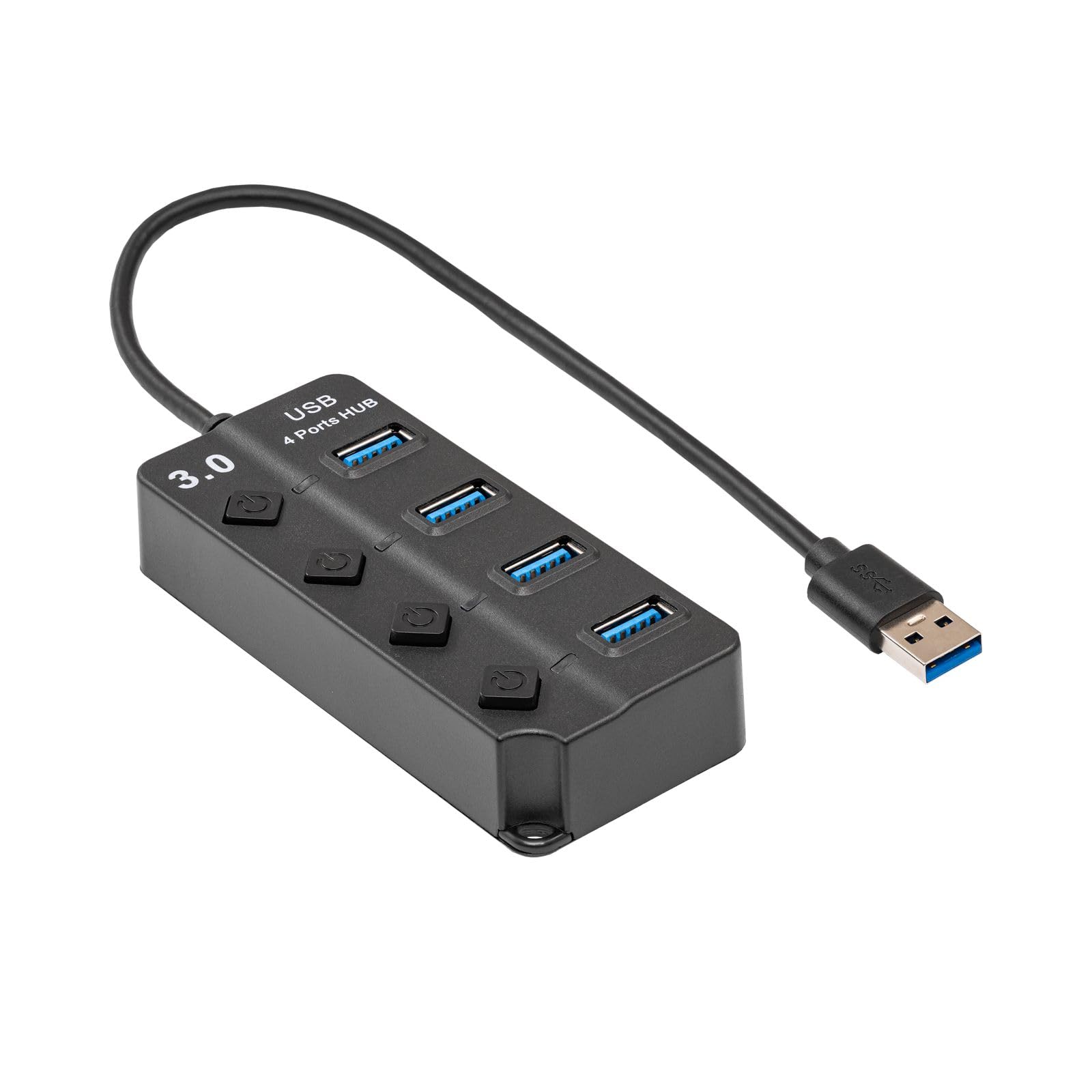 Akyga AK-AD-33 4 Ports USB 3.0 Hub Plug Switch Splitter Adapter Splitter
