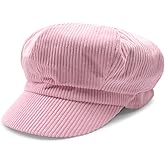ZLSLZ Women's Retro Peaked Ivy Newsboy Paperboy Gatsby Cabbie Painter Cap Hats (5-Pink)