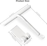 Vinabo Shower Squeegee 21cm Silicone with Hook White for Glass Mirrors Tiles view 2