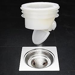 White Odor Proof Shower Floor Drain Backflow