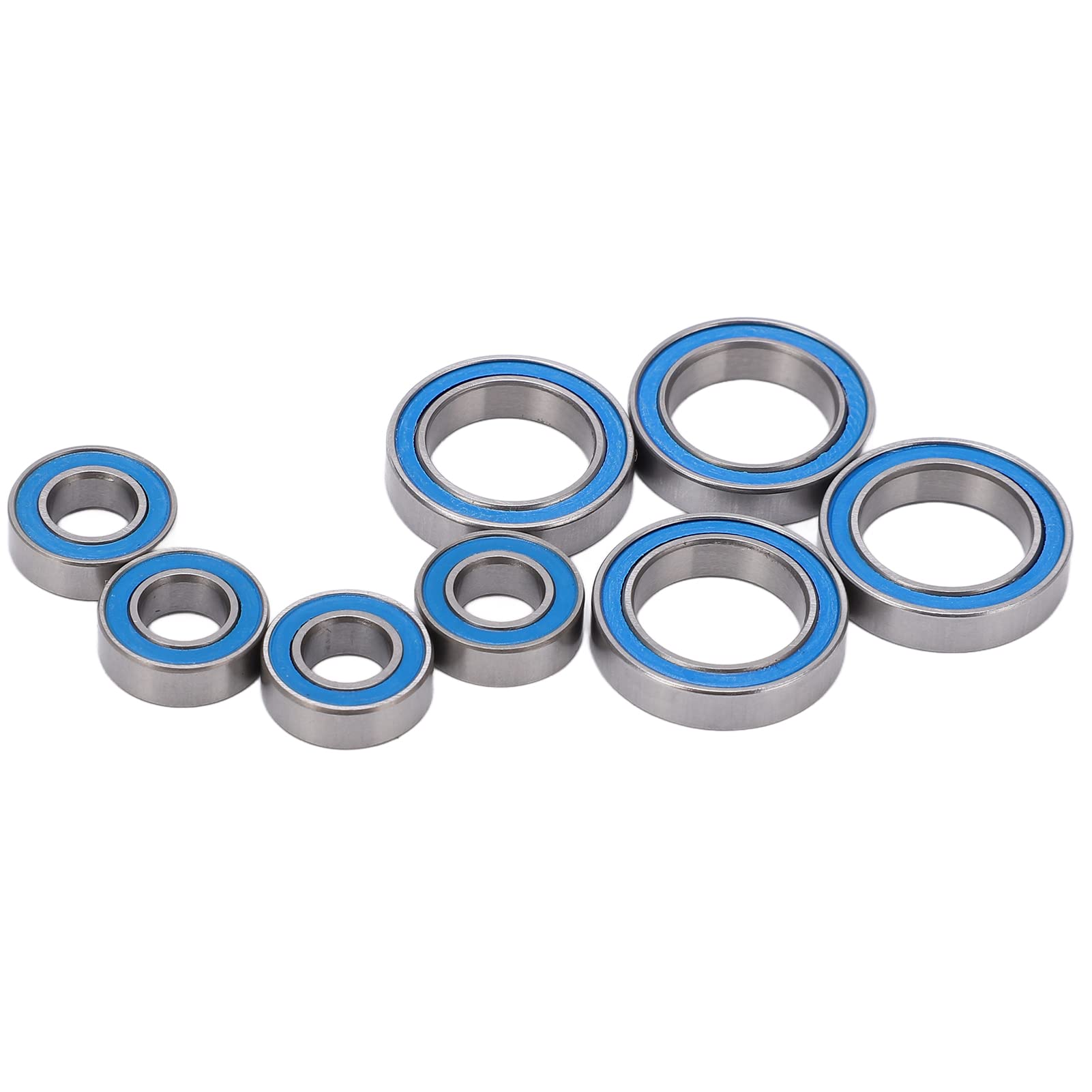 VGEBY RC Car Bearings Kit, 8Pcs RC Sealed Bearing Stainless Steel Ball Bearing Wheel Hub Sealed Bearing Upgrade Parts for Rock, Granite Outcast, Senton, Typhon, VGEBYGRBE4WISX6