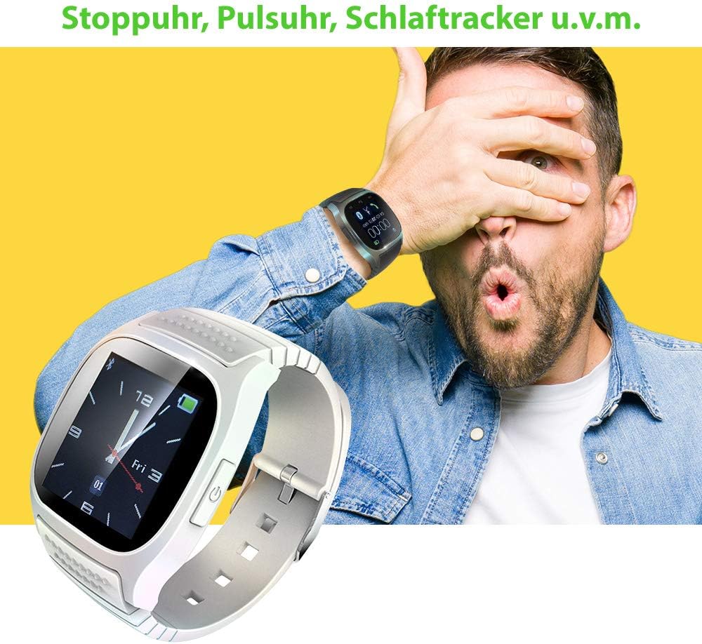 KawKaw M26 - Smartwatch Ultrafino con Pantalla LCD de 1,4 Pulgadas ...