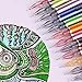 Happlee 12 Colors Gel Pen Set 0.5MM Tip Fine Point Pens for Coloring Books Bullet Journal Crafting Note Taking Drawing, 12-Count