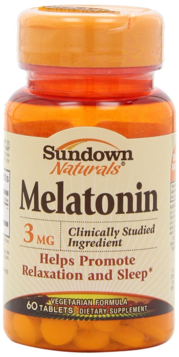 Amazon.com: Sundown Naturals Melatonin 3mg Tablets, 60 Count (2 Pack): Health & Personal Care