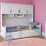 Safetots Narrow Bed Rail 90cm x 40cm Natural Toddler Bed Guard view 2