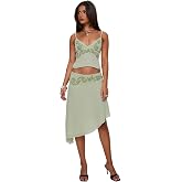 Princess Polly Women's Pappilion Asymmetrical Midi Skirt
